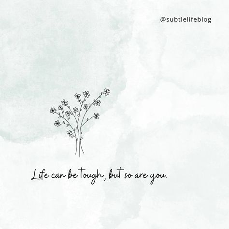 Yes, life can be tough but so are you. You have proved in the past how strong you are and you will do it in future too. Keep going❤✨. 


#nevergiveuphope #keepgoing #selfcare #Selflove #selfimprovement #selfhelp #mentalwellness #mentalhealth #emotionalhealth Life Is Tough But So Are You, Life Is Tough, Mental Wellness, Emotional Health, Keep Going, Never Give Up, Self Improvement, Self Help, Life Is