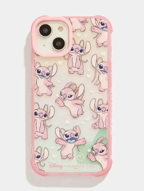 This Angel and Stitch Skinnydip Collection Is Accessory Heaven - Shop - Angel And Stitch, Airpods Cover, Pink Camera, Disney Phone Cases, Disney Souvenirs, Angel Design, Cute Angel, Skinnydip London, Pink City