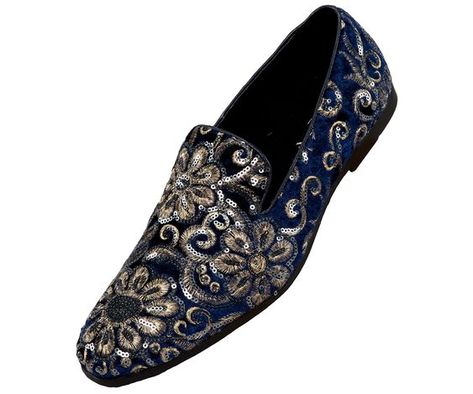 PRICES MAY VARY. FASHION MEN'S SLIPPERS: The Fabian are embroidered, velvet men's slippers. Decorated with sequin designs, these smoking slippers are a definitive fashion statement for any formal outfit. MENS LOAFERS MADE OF SUPERIOR MATERIALS: These mens loafers have a synthetic sole for added comfort and support. The fabric lining provides a snug and secure fit while giving your feet a velvety feel. MEN SLIP ON SHOES IN ELEGANT COLORS: These smoking slippers come in black, burgundy, and red. T Mens Slip On Loafers, Sequin Shoes, Mens Loafers, Slip On Dress Shoes, Slim Fit Dress Pants, Formal Office, Men's Slippers, Fashion Glamour, Sequin Embroidery