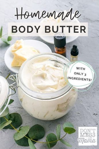 Nourish your skin with this luxurious DIY Body Butter recipe. It’s so simple to make with just a few ingredients, and you can customize the scents - try adding lavender essential oil to help you relax for that spa at home experience. It is the perfect body butter recipe for those searching for dry skin remedies or natural skin care routines. #diybodybutter #whippedbodybutter #bodybutterrecipe Shea Body Butter Recipe, Shea Butter Lotion Recipe, Body Cream Recipe, Body Butter Recipe Homemade, Diy Body Butter Recipes, Homemade Lotion Recipe, Body Butter Recipe, Shea Butter Face, Shea Butter Moisturizer