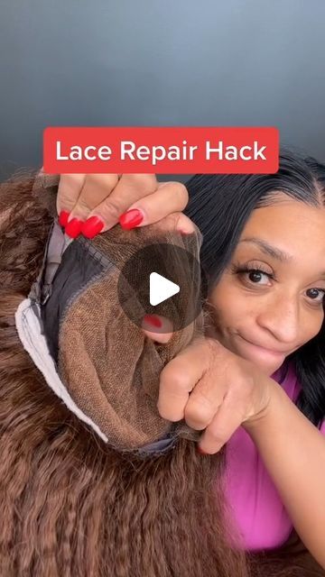 𝐒𝐨𝐠𝐨𝐨𝐝𝐡𝐚𝐢𝐫® Human Hair Lace Wig on Instagram: "Lace repair hack😍 🛒DM for wig link or check my page to shop * 👑Spring Sale.🔥 20% off all site🔥 * 👑ʟɪᴍɪᴛ ᴛɪᴍᴇ& ǫᴜᴀɴᴛɪᴛʏ 50% ᴏғғ sᴘᴇᴄɪᴀʟ sᴀʟᴇ ᴏɴʟɪɴᴇ ɴᴏᴡ . -------------------------- 🎀Get your dream hair with our customized wigs and extensions!  Website: www.sogoodhair.com  Pls follow Cr:  thehairdiagram,thanks!!!!!  #humanhairwigs #weaves #sewins #silkpress #closuresewin #lacefrontal #lacewigs #wigs #blackgirlmagic #lacefrontwigs #lacefrontalsewin #naturalsewin #lacefrontalwigs #blackhairmag #wigunits #quickweaves #bobwigs #wigsforblackwomen #meltdown #gluelesswigs #hairbundle #hdlacefrontals #babyhair #hdlacewigs #laceclosures #laceclosureweave #frontalslay" How To Fix Lace Frontal Wig, Wig Repair, Customized Wigs, Wig Tips, Natural Sew In, Diy Hair Wig, Sew In Hair Extensions, Lace Weave, Quick Weave Hairstyles