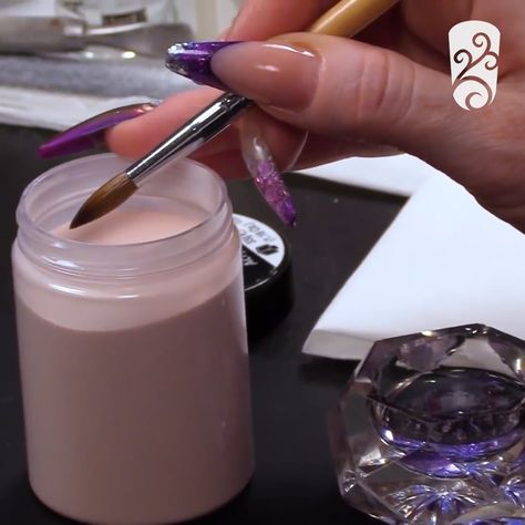 Naio Nails UK - The Basics of Acrylic Application Naio Nails, Acrylic Application, I Can Control, 45 Degree Angle, Perfect Circle, The Basics, Glass Of Milk, Brushing Teeth, Beads