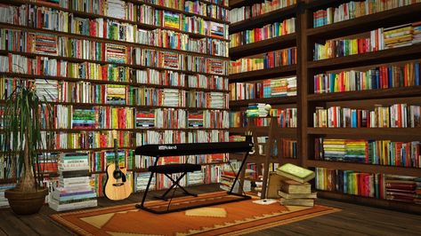 6500 Followers Gift 1.  Lunasims's Bookshelf, its my old conversions and i just put @riekus13 books recolors ( 4 Meshes bookshelves including very low height, low, medium and high with 12 Swatches... Sims 4 Cc Bookshelves, Sims 4 Bookshelf, Ts4 Builds, Glass Bookshelves, Mirror Room Divider, Eames House Bird, Eames House, Cc Furniture, Ikea Alex