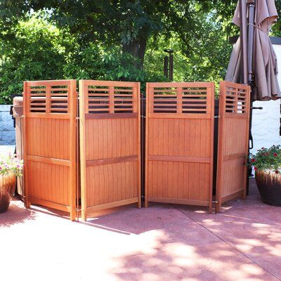 Wood Privacy Screen, Outdoor Shower Fixtures, Garden Dividers, Folding Privacy Screen, Meranti Wood, Garden Fence Panels, Outdoor Structure, Garden Privacy, Backyard Privacy