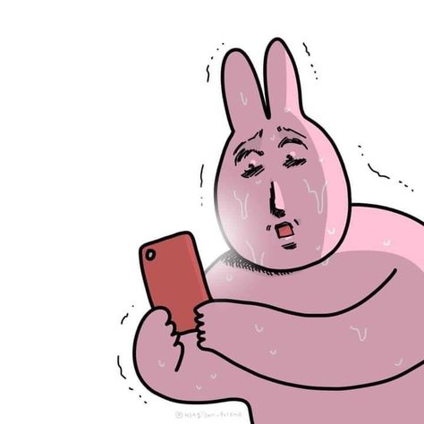 Rabbit Meme, Korean Reaction, Bunny Man, Goofy Drawing, I'm So Sorry, Pink Rabbit, Roblox Funny, Pink Bunny, Jokes Pics