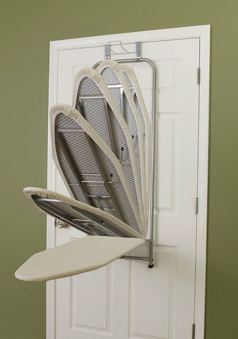 Space Saving Door Ideas, Ideas For Doors, Ironing Board Ideas, Hanging Ironing Board, Door Ironing Board, Space Saving Doors, Front Closet, Murphy Bed Ikea, Interior Design Pictures