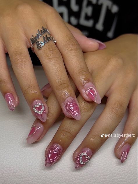 Feminism Nails, Debut Nails, Maximalist Nails, Adorable Nails, Natural Nail Designs, February Nails, Elegant Nail Designs, Y2k Nails, Dope Nail Designs