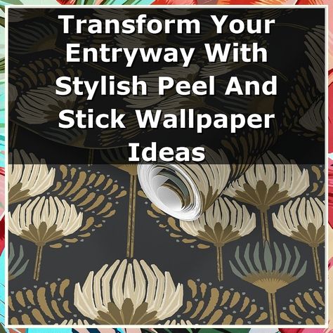 Revamp your entryway effortlessly with stylish peel and stick wallpaper ideas. Discover how this innovative decorating solution can add personality and charm to your space without the commitment of traditional wallpaper. From bold patterns to subtle textures, peel and stick wallpaper offers endless possibilities for creating a welcoming atmosphere. Transform your entryway into a stunning first impression with these creative ideas that are easy to apply and remove. Peel And Stick Wallpaper Entryway, Stick Wallpaper Ideas, Peel And Stick Wallpaper Ideas, Wallpaper Entryway, Wallpapered Entryway, 2024 Wallpaper, Wallpaper Ceiling, Wallpaper Trends, Bold Patterns