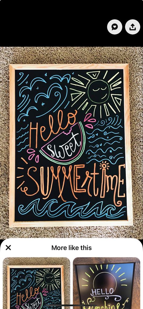 Chalkboard Ideas, Chalk Art, Sign Art, Party Time, Chalkboard, Chalk, Arts And Crafts, Art