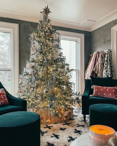 2020 holiday housewalk - Kindred Vintage Holiday Party Table Setting, Faux Christmas Tree, The Holiday House, Faux Christmas Trees, Holiday Picks, Faux Christmas, Party Table Settings, Beautiful Dining Rooms, Elegant Table Settings