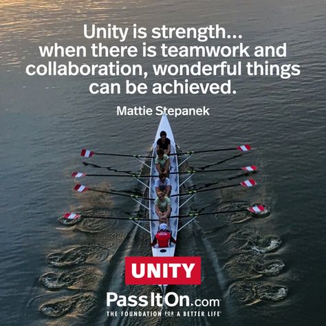 Organize a virtual game night where people can work together in teams. #unity #passiton Unity Quotes, Team Unity, Team Quotes, Quote Artwork, Beautiful Scenery Pictures, Its Friday Quotes, Game Night, Interesting Facts, Wonderful Things