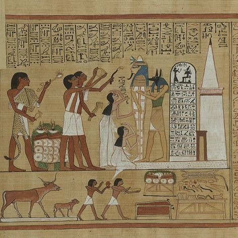 Egyptian Painting, Egiptul Antic, Book Of The Dead, Egyptian Hieroglyphics, Egyptian Mythology, Egypt Art, Egyptian History, Ancient Egyptian Art, Egyptian Gods