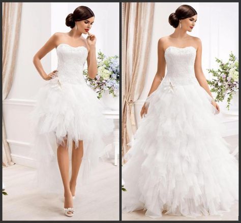 Wedding Dresses Canada, Convertible Wedding Dresses, Detachable Wedding Dress, Wedding Gowns Online, Detachable Skirt, Aline Wedding Dress, 2015 Wedding Dresses, Wedding Dresses Strapless, Wedding Gowns Lace