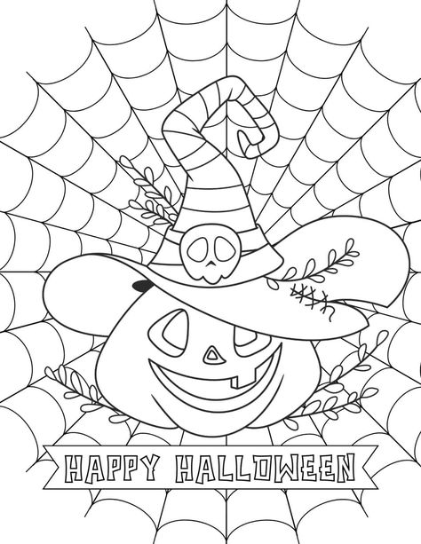 Celebrate autumn with these free printable pumpkin coloring pages for kids and adults. There are pumpkin coloring sheets for fall, Halloween, and Thanksgiving! Whether you are looking for kids coloring pages for younger children like toddlers or preschoolers or older kids, teenagers, or even adults, there are tons of free printable fall coloring sheets for everyone. October Activity Page Free Printable, Hello October Coloring Page, Fall And Halloween Coloring Pages, Pumpkin Coloring Pages For Kids, Unique Halloween Crafts, Halloween Coloring Pages For Adults, Bold And Easy Coloring Page Halloween, Pumpkin Coloring Sheet, Happy Halloween Coloring Pages For Kids