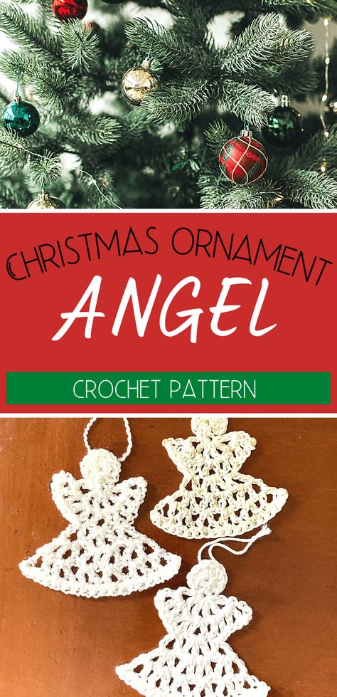 Crochet Mini Ornaments Free Pattern, Crochet Angels Free Pattern Easy, Crocheted Angels Free Pattern, Crochet Angels Free Pattern, Crochet Angel Ornament, Angel Crochet Pattern Free, Angel Crochet Pattern, Crochet Christmas Ornaments Free Pattern, Baby Ellie