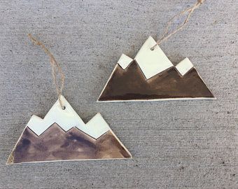 Clay Mountain, Ceramic Mountain, Clay Sun, Pottery Sun, Ceramic Sun, Boho Car Accessories, Pottery Ornaments, Rustic Christmas Ornaments, Pottery Wall