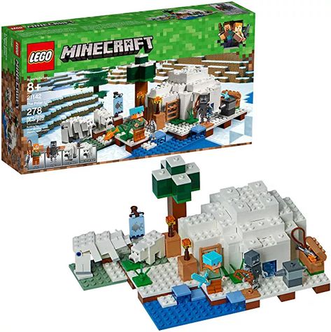 Igloo Building, Minecraft Lego, Minecraft Video Games, Minecraft Toys, Baby Polar Bears, The Creeper, Lego Construction, Lego Minecraft, Lego Toys