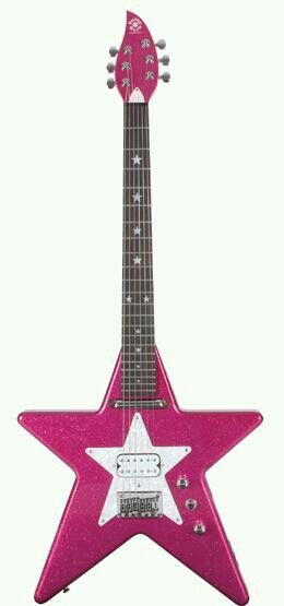 Star Guitar, Pink Guitar, Pink Music, Guitar Diy, Guitar Girl, Rock Guitar, Guitar Art, Guitar Design, Pink Stars