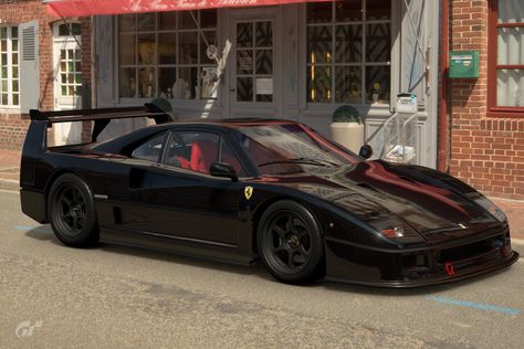 Ferrari F40 “all black” Ferrari F40 Black, F40 Black, Ferrari Convertible, Ferrari F80, Car Cat, Lovely Car, Ferrari F40, Band Stuff, Fancy Cars