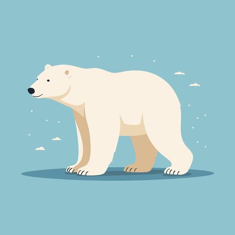 Polar Bear Cartoon, Polar Bear Illustration, Illustration Clip Art, Winter Bear, School Decor, Bear Illustration, Logo Banners, Cityscape Photos, School Decorations