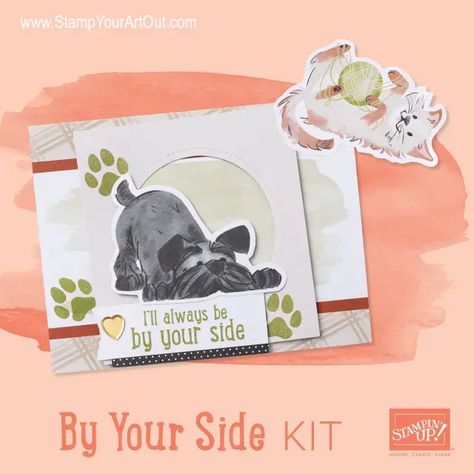 By Your Side Kit from the Kits Collection by Stampin’ Up! - Stampin’ Up!® - Stamp Your Art Out! www.stampyourartout.com Stampin Up Kits, By Your Side, Card Kits, Printed Envelopes, Printing Labels, Personalized Card, Card Kit, Paper Pumpkin, Dog Design