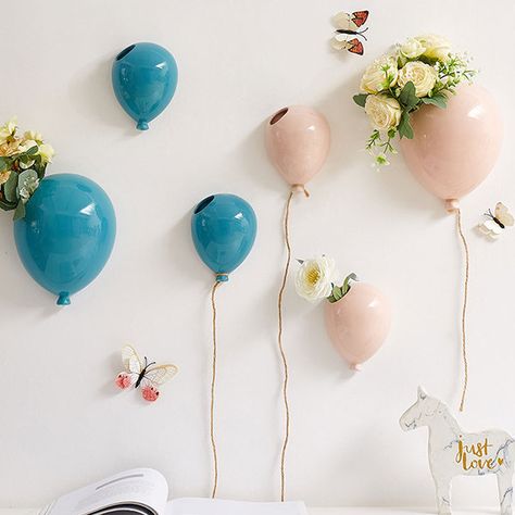 Search Results - ApolloBox Wall Of Balloons, Baloon Wall, Ceramic Balloon, Ceramic Wall Flowers, Balloon Vase, Wall Vases, 1 Balloon, Unique Vase, Ceramic Wall Decor