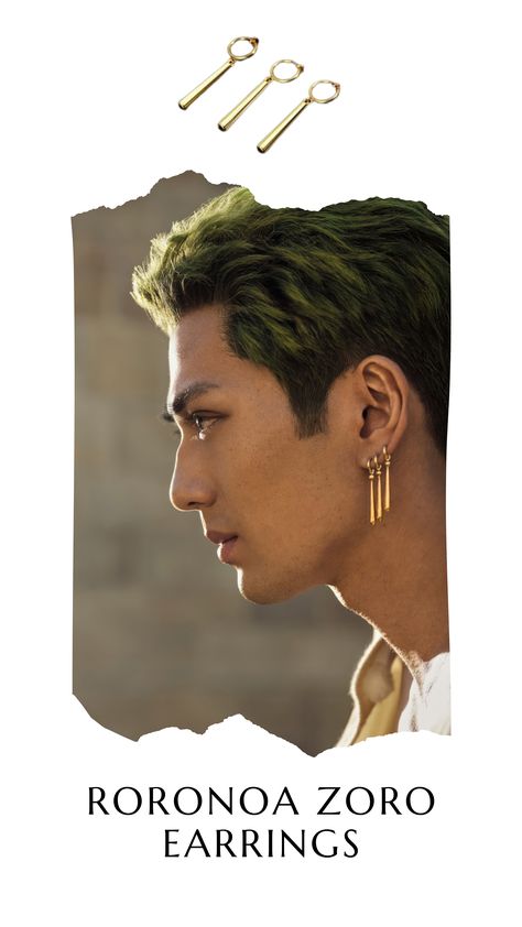 Zoro’s Earrings, Zoro One Piece Earrings, Zoro Ear Piercing, Roronoa Zoro Earrings, Zoro Piercing, Cosplay Zoro, Zoro Earrings, Zoro Cosplay, Anime Earrings