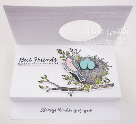 Nested Friends, Dawns Stamping Thoughts, Art Impressions Cards, Online Card, Bird Stamp, Summer Cards, Bird Cards, Fancy Folds, Card Kits