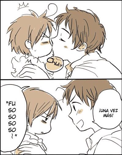 Awww. So cute! Spamano Spamano Doujinshi, Best Relationship, Hetalia, Anime Boy, Kiss, Zelda Characters, Funny, Anime, Fictional Characters