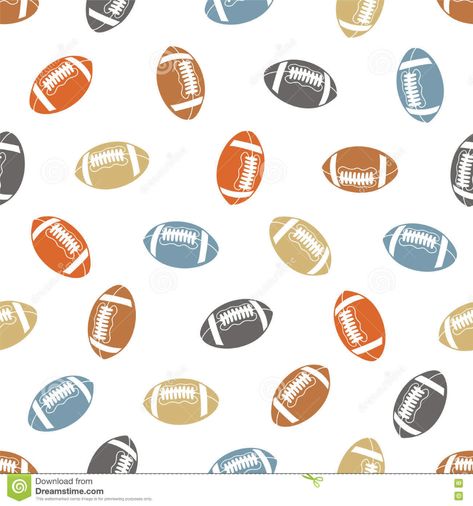 American Football (rugby) Seamless Pattern Stock Vector - Illustration of game, seamless: 73383226 Football Seamless Pattern, American Football Illustration, Sports Collage, Lake Town, Football Pattern, Sublimation Ideas Projects Inspiration, Blanket Design, Surface Patterns, Pet Ideas