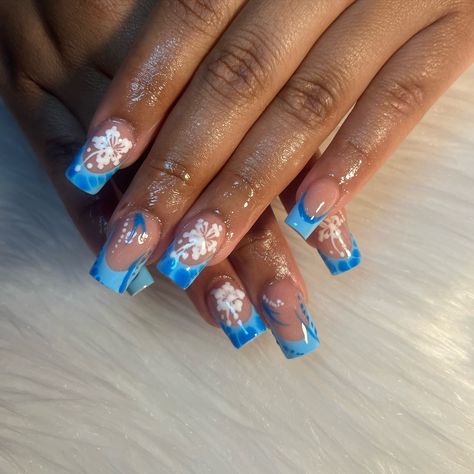 I’m OBSESSED w these blue hibiscus flower vacation nails😍🌺✨ Acrylic set✨ #brooklyn #nyc #nycnailtech #brooklynnailtech #explore #explorepage Vacation Nails Acrylic, Blue Hibiscus Flower, Hibiscus Nails, Blue Hibiscus, Acrylic Set, Vacation Nails, Hibiscus Flower, Hibiscus Flowers, Nails Acrylic