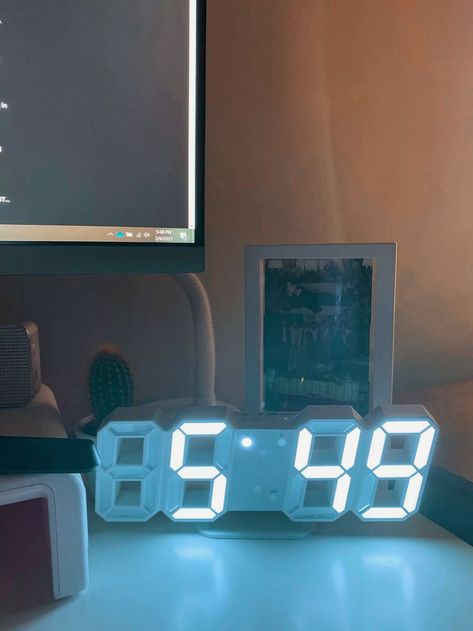 Desk Clock Digital, Digital Desk Clock, Amazon Digital Clock, Morning Clock Aesthetic, Alarm Clocks Aesthetic, Aesthetic Digital Clock, 5:00 Am Aesthetic Clock, 6:00 Am Alarm Clock Aesthetic, Digital Alarm Clock Aesthetic