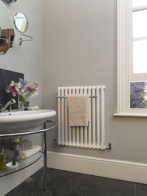 3 Radiators for Cottage Interiors | Bisque Radiators Radiator Bathroom, Bathroom Radiator Ideas, Bathroom Radiator, Radiator Towel Rail, Tall Towel Radiator, White Column Radiator, Kitchen Radiator, Traditional Towel Radiator, Sink Legs