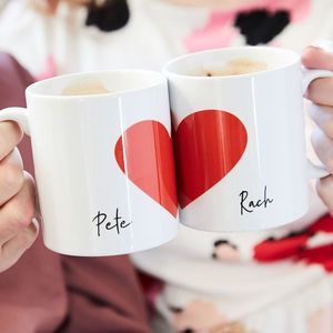 Personalised Valentine's Gifts For Him & Her | notonthehighstreet.com Valentines Mugs Ideas, Tazas San Valentin Ideas, Valentines Day Mugs, Personalised Valentines Gifts For Him, Valentine Mugs, Gift For Engagement, Valentine Mug, Couple Mug, Wedding Gift Set