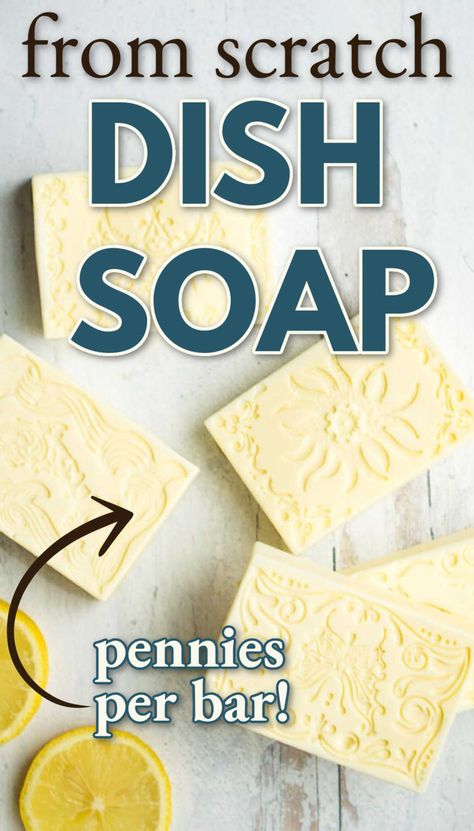 Make Dish Soap, Bar Dish Soap, Dish Soap Recipe, Dish Soap Bar, Homemade Dish Soap, Diy Dish Soap, Natural Cleaning Products Diy, Homemade Bar, Diy Soap Bars