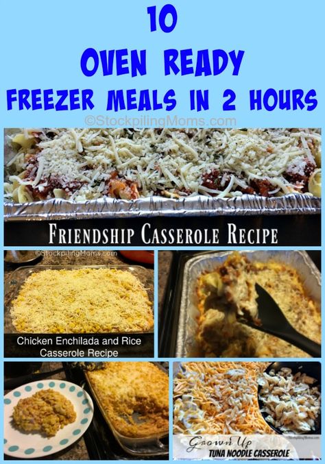 Loaded Chicken and Potatoes Casserole Frugal Freezer Meals, Bereavement Meals, Freezer To Oven Meals, Cook Steak In Oven, No Cook Freezer Meals, Oven Veggies, Friendship Casserole, Freeze Meals, Loaded Chicken And Potatoes