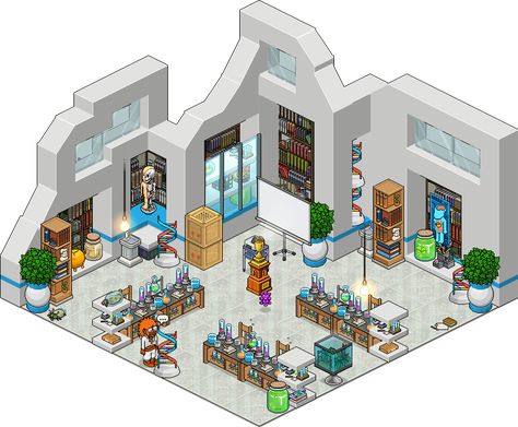 #Habbo #Pixel #Virtual #Build Habbo Hotel, Science Room, Animals Crossing, Minecraft Room, Doll House Plans, Sims Ideas, Architecture Drawing Art, Science Lab, Architecture Drawing