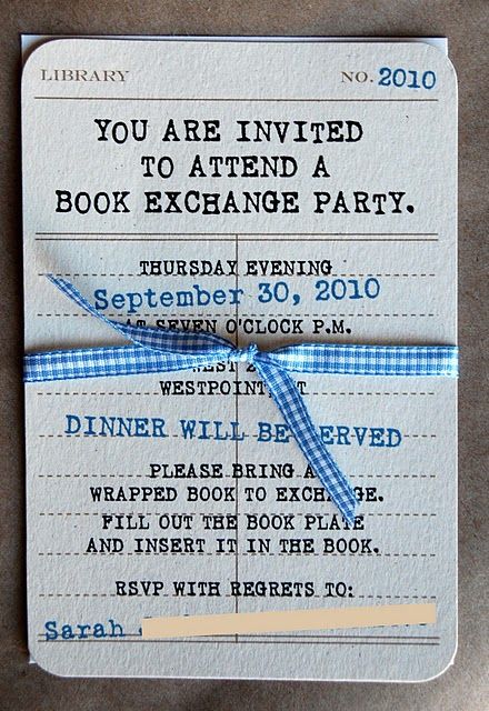 Book Exchange Party, Book Club Parties, Books And Tea, Book Swap, Friends Book, Book Exchange, Book Party, Invite Friends, Up Book