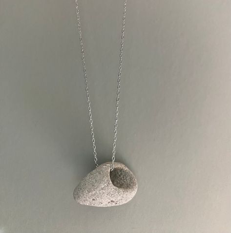 Holey Stone Necklace, Hag Stone Pendant, Odin Stone, Protection Stone, Faerie Stone, Adder Stone, Celtic Stone Hag Stone Necklace, Adder Stone, Holey Stone, Stone Necklaces, Hag Stones, Protection Stones, May 11, Brass Chain, Stone Pendant