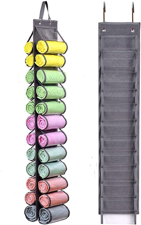 Amazon.com: Legging Storage Bag Storage Hanger Can Holds 24 Leggings or Shirts Jeans Compartment Storage Hanger, Foldable Leggings Organizer Clothes Portable Closets Roll Holder(Grey) : Home & Kitchen Legging Storage, Yoga Storage, Organizer Clothes, Clothing Organizer, Bag Closet, Closet Hangers, Portable Closet, Hanging Closet Organizer, Storage Closet