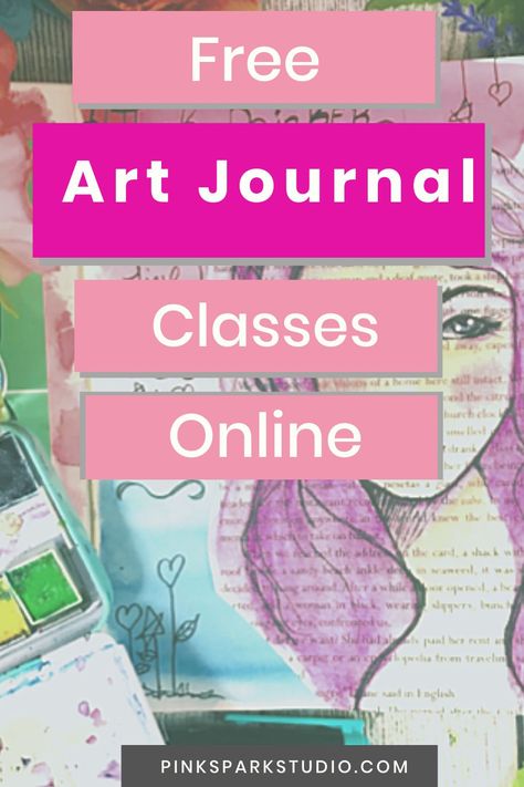 Free Art Classes, Art Journal Prompts Therapy Free Printable, Visual Journal Inspiration, What Is Art Journaling, Art Journal Introduction Page, Mixed Media Journal Prompts, Free Learning Websites, Free Printable Journal Pages Creative Art'n'soul Journaling, Handmade Journals Diy