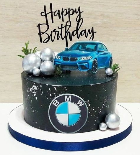 Cake Bmw Birthdays, Car Themed Birthday Cake For Men, Bmw Themed Birthday Party, Bmw Cakes For Boys, Cakes For Guys Birthday, Car Cake For Men, Car Cake Ideas For Men, Bmw Cake Ideas, Car Cakes For Men Birthdays