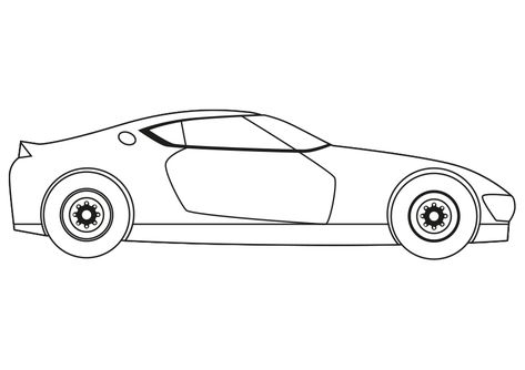 Dibujo para colorear un coche deportivo auto.  Sport car coloring page. Cars Coloring Pages, Sport Car, Coloring Pages For Kids, Wooden Toy Car, Coloring Page, Lamborghini, Pixel Art, Coloring Pages, Sports Car