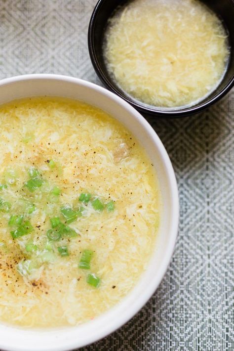 Feb 24, 2021 - A healthy and delicious Egg Drop Soup recipe, flavored with miso paste and leftover rotisserie chicken (or baked chicken). Simple Country Life, Egg Drop Soup Recipe, Miso Chicken, Big Tasty, Leftover Rotisserie, Miso Paste, Meat Diet, Egg Drop Soup, Leftover Rotisserie Chicken