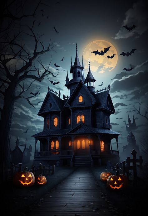 Halloween Background With Haunted House#pikbest##Backgrounds Halloween Aesthetic Images, Halloween Backgrounds Aesthetic, Haunted House Silhouette, Background Horror, Horror Background, Horror Images, Haunted Images, Free Halloween Wallpaper, Aesthetic Graphics