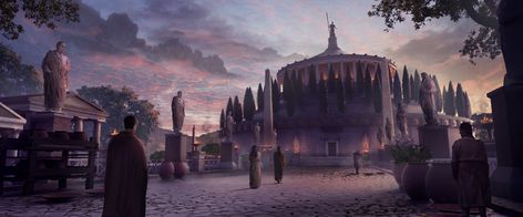 Sci Fi Rome, Fantasy Colosseum Art, Fantasy Rome Art, Rome Concept Art, Fantasy Colosseum, Roman City, Ancient Rome, City Art, Cairo