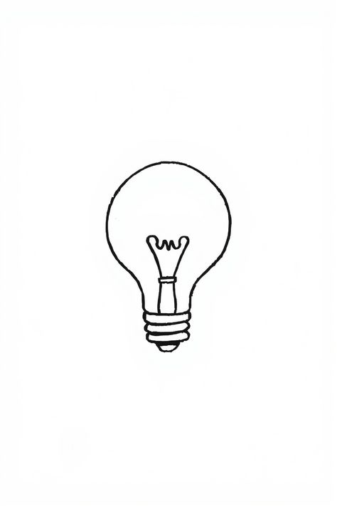 Check Out This Cute Light Bulb Drawing & 12+ Other Light Bulb Drawing Ideas! #drawinginspiration #drawingideas Lightbulb Drawings Simple, Light Bulb Doodle, Light Bulb Sketch, Bulb Drawing, Grim Reaper Drawing, Reaper Drawing, Light Bulb Drawing, Conservation Art, Illustration Techniques