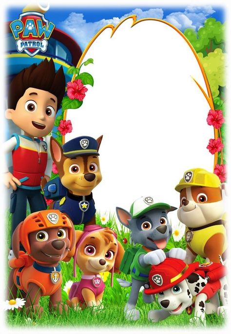 Paw Patrol Birthday Card, Paw Patrol Party Invitations, Paw Patrol Birthday Theme, Paw Patrol Decorations, Paw Patrol Birthday Invitations, Paw Patrol Birthday Cake, Disney Cars Party, Happy Birthday Wallpaper, Paw Patrol Cake