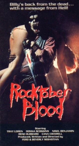 Rocktober Blood (1984) Classic Horror Movies Posters, 1984 Movie, Slasher Film, 80s Horror, Slasher Movies, Horror Posters, Worst Movies, Horror Movie Art, Classic Horror Movies