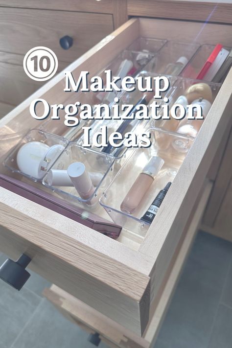 Is your makeup storage a bit messy? I'm sharing 10 makeup organizer ideas that will help keep your products in place. Makeup Organizer Ideas, Makeup Organization Ideas, Ideas For Organizing, Zen Den, Organizer Ideas, Solitaire Bands, Face Products, Green Makeup, Yellow Gold Solitaire